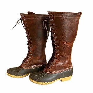 L.L.Bean Signature 16" Tall Shearling-Lined Bean Boots, 8